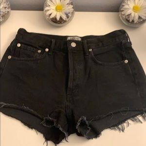 agolde denim shorts